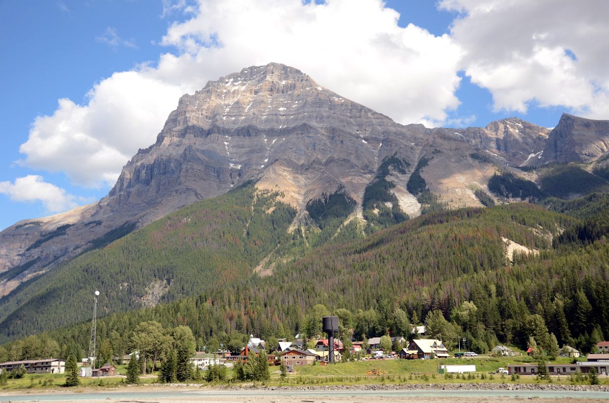 28 Mount Stephen With Field Below In Yoho